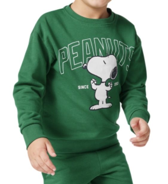 Nowa 98/104 BLUZA dresowa Snoopy zielona chłopięca