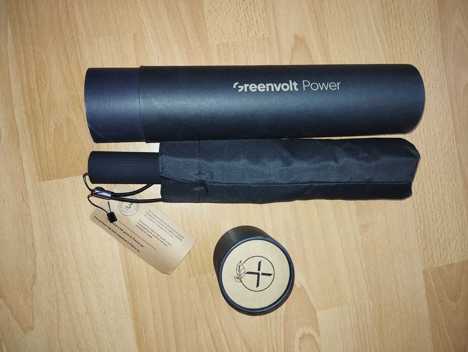 Składany Parasol Automatyczny Solidny Czarny