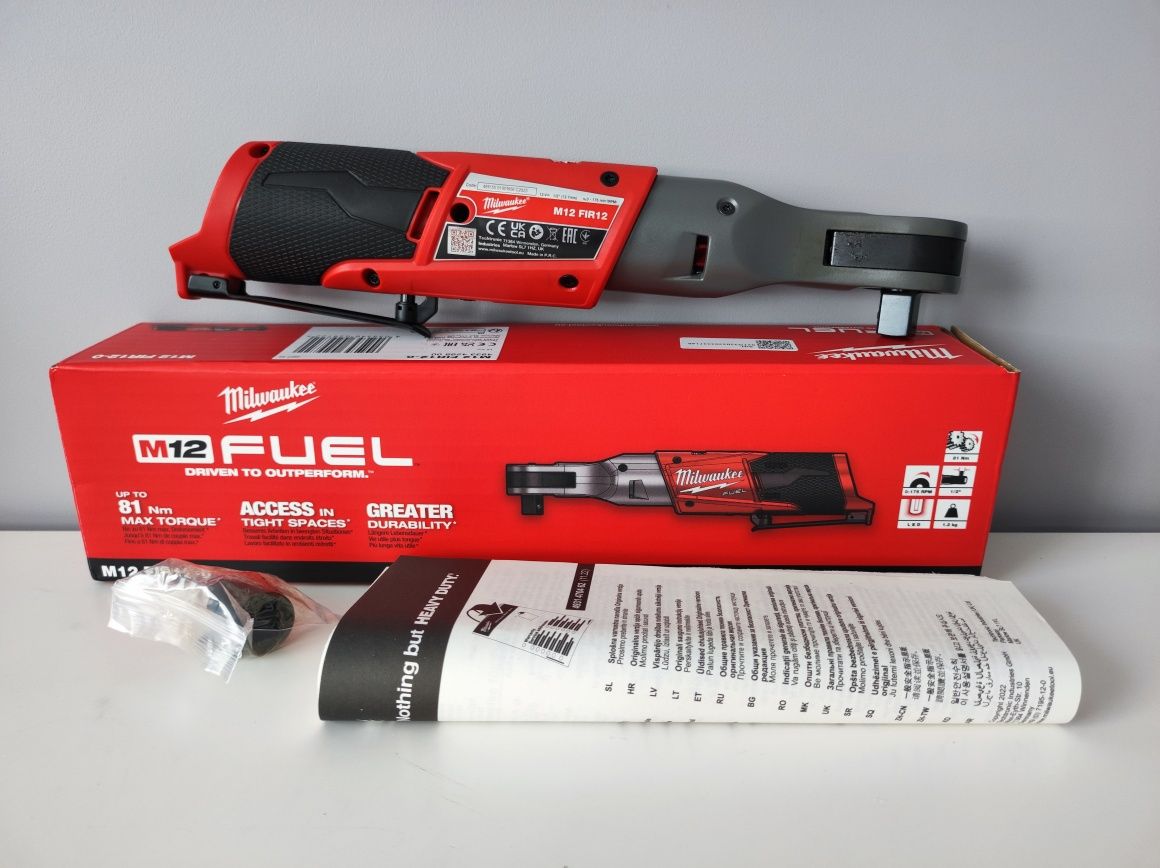 Гарантія 36 міс Гайковерт 1/2 трещітка Milwaukee M12 FIR12 квадр 1/2: 5 ...