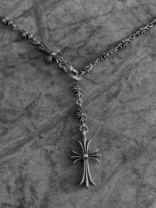 Підвіска Chrome Hearts Y срібного кольору