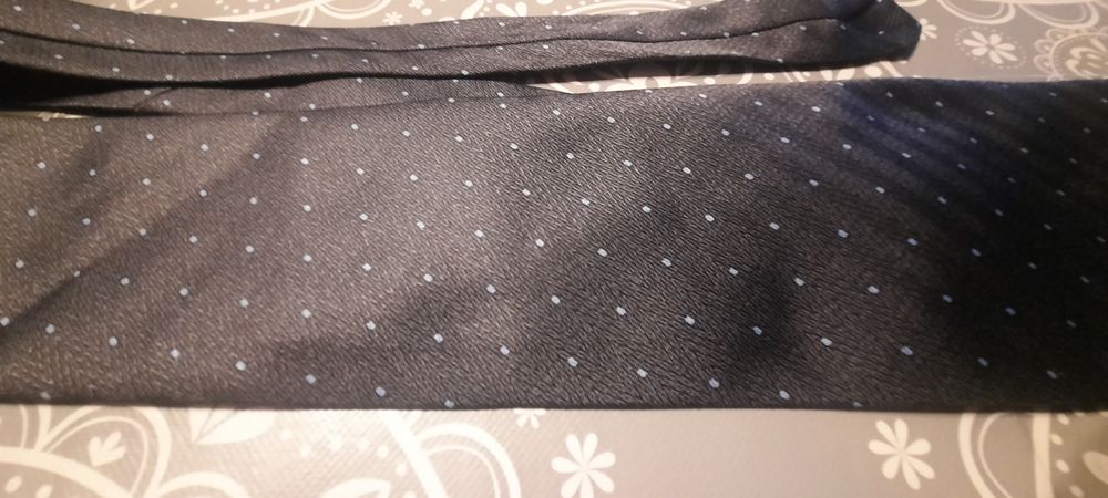 Krawat męski grafitowy