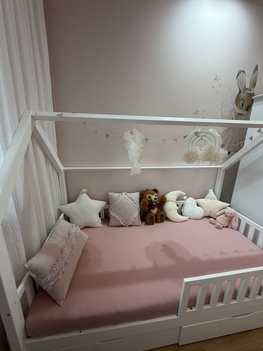 Łóżko dziecięce Bellamy 180×90 + materac Pan Materac – komplet