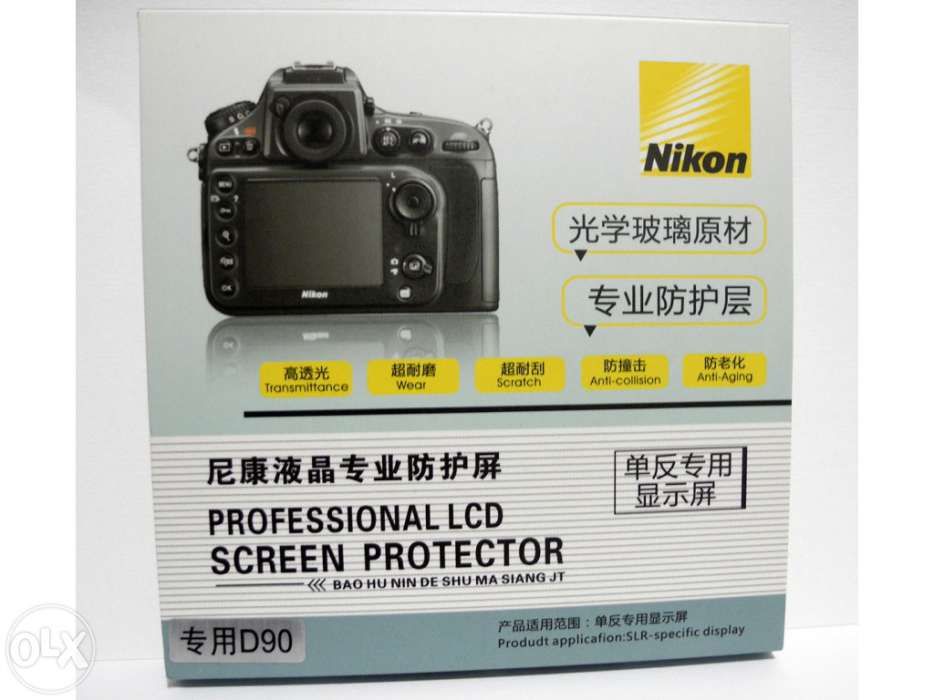 Optical glass lcd screen protector for nikon d90/d700/d300s