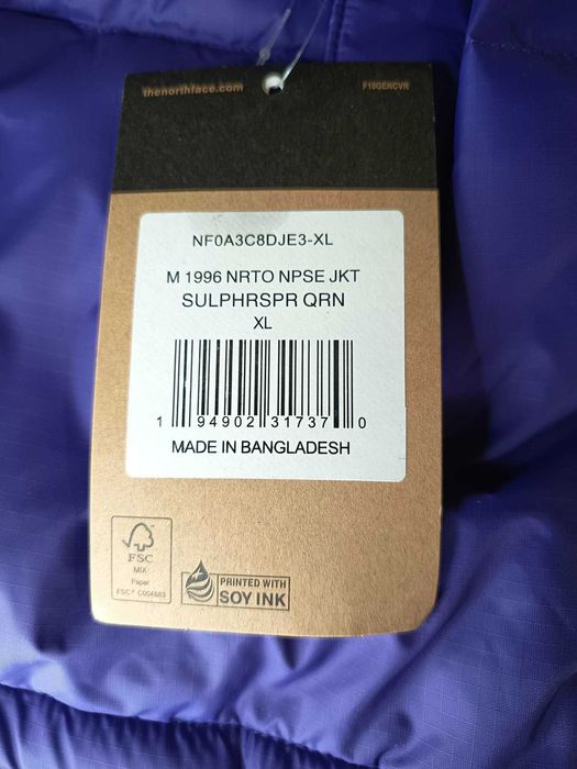 The North Face Nuptse 1996 – NOWA z metkami kurtka zimowa L/XL