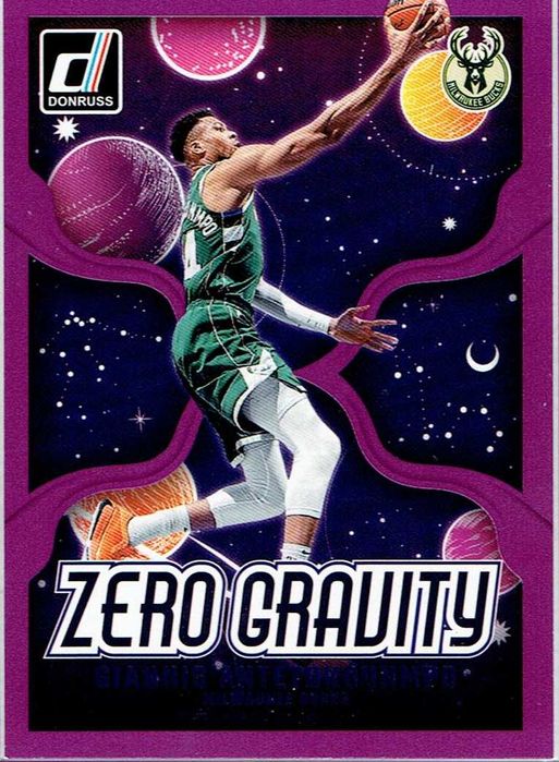 Karta NBA insert Zero Gravity Giannis Antetokounmpo, Milwaukee Bucks