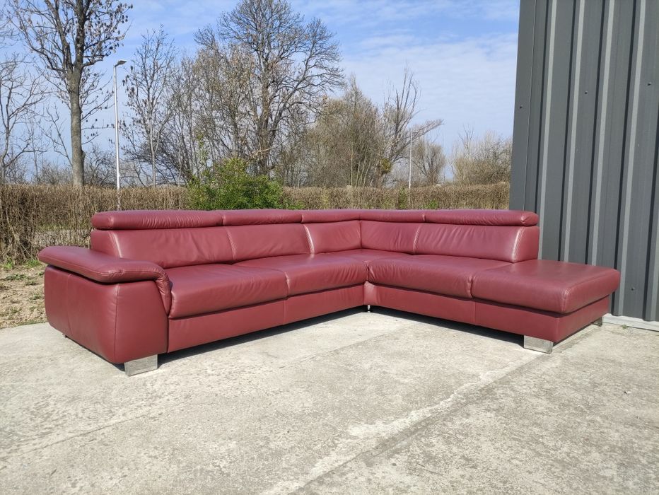 Skórzany narożnik/rogówka/wypoczynek-100% skóra naturalna! Nowoczesny!