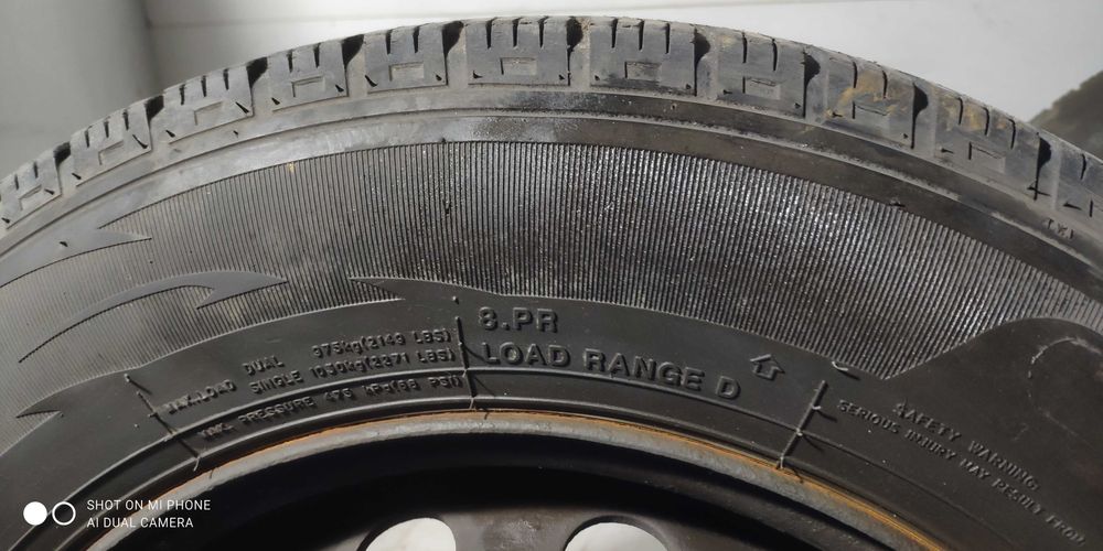 Koło 215/65R16C BUS MASTER MOVANO zapasowe dojazdowe wzmacniane 1szt