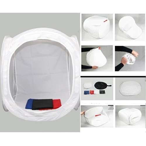 Estúdio 60 X 60cm tenda fotografia produto softbox fundo infinito