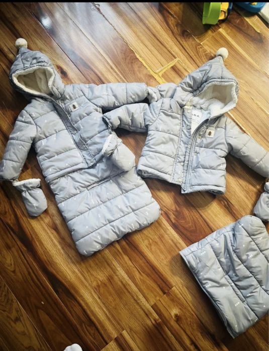 Kombinezon  zimowy / kurtka dla blizniakow  - 2 szt
