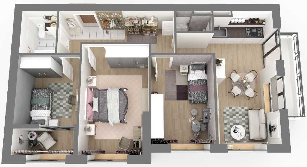 3-х кімнатна квартира біля моря