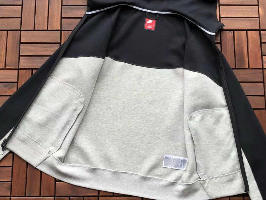 Зіп худі Nike tech fleece 2024 M-XXL чорно сіра найк