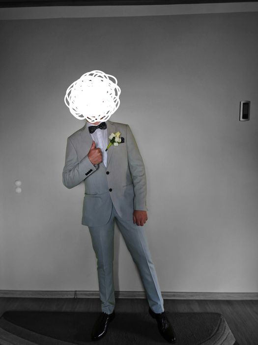 Garnitur męski Szary Borgio