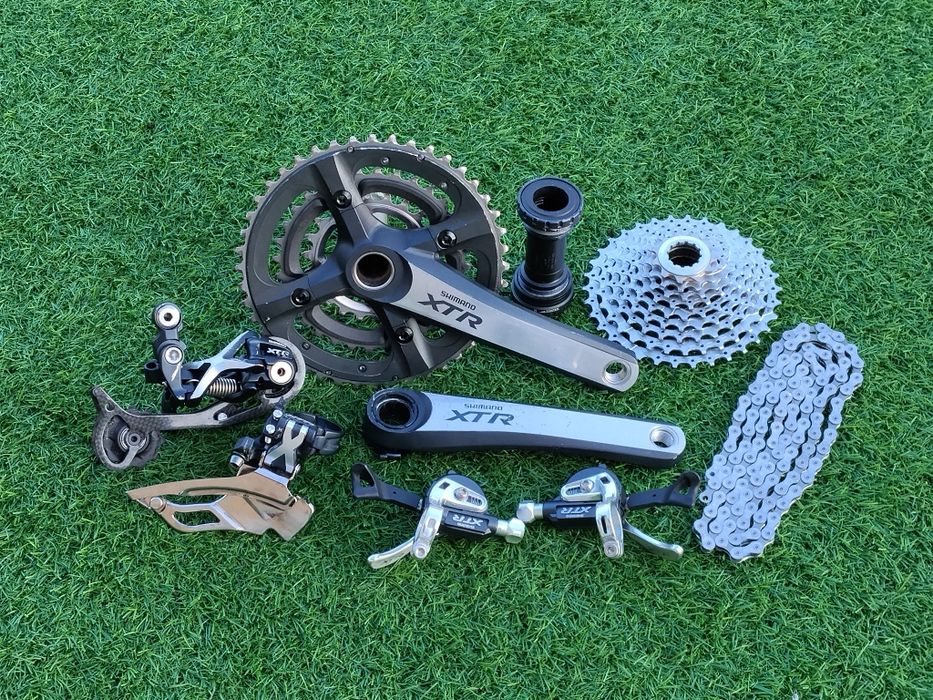 Kompletna grupa napędowa, napęd Shimano XTR M970 3x9 biegów