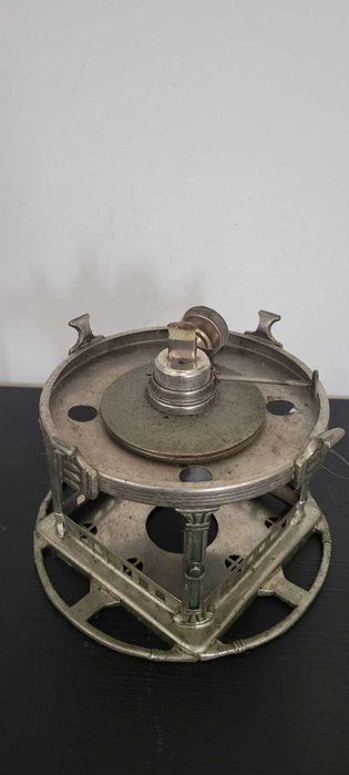 Antigo Fogareiro / Rechaud de Mesa Art Déco – Metal Trabalhado