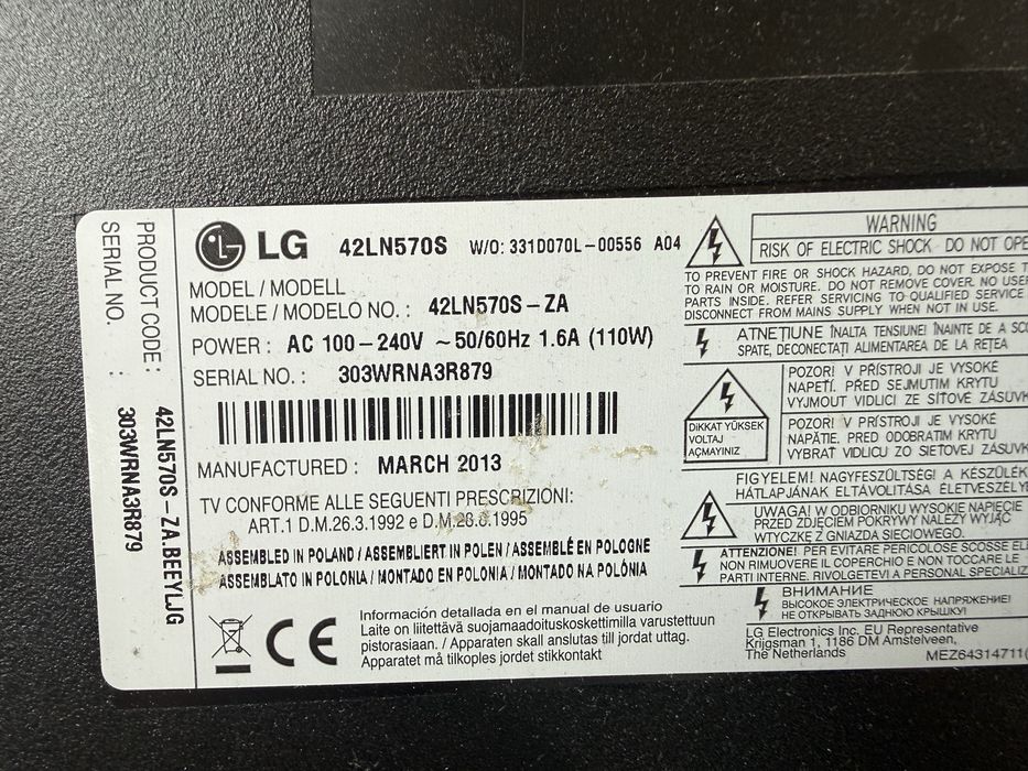 Telewizor LG Smart TV 42 cale