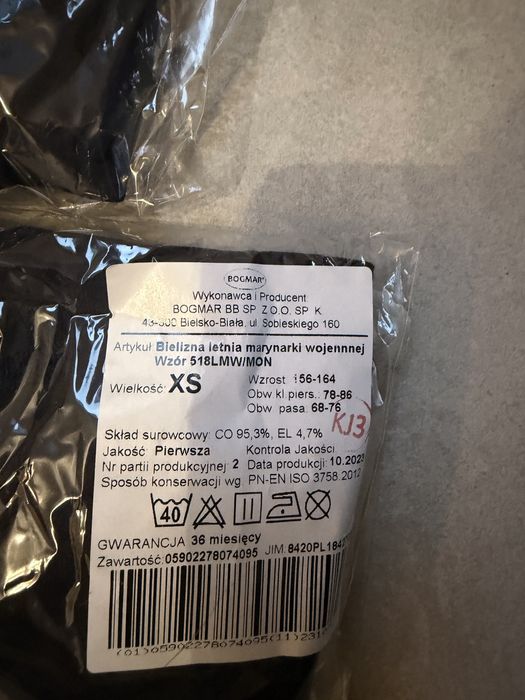 Bielizna letnia marynarki wojennej