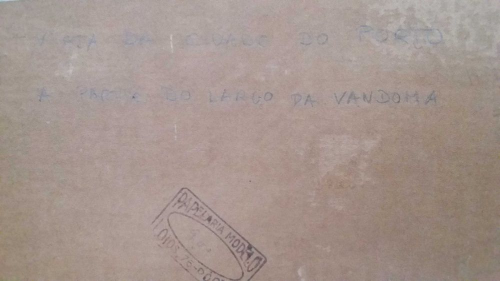 Quadro óleo sobre cartão original assinado,  José Cavalheiro Jr.