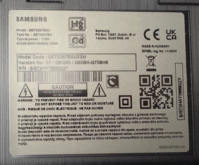 Telewizor Samsung 75" LED
