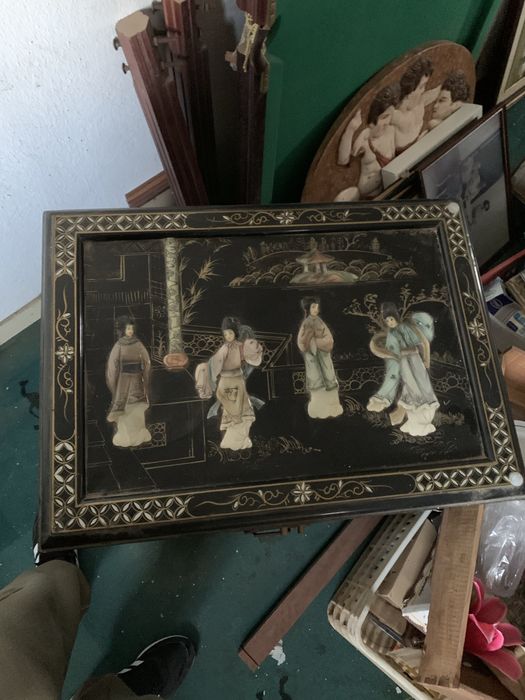 Armário Chines de jóias em laca da preta