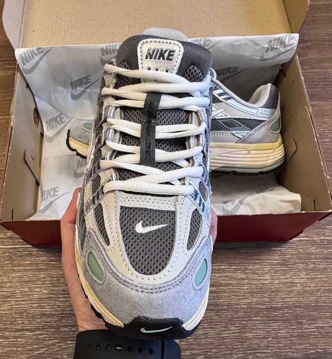 Кроссовки Мужские Nike P6000 Flat Pewter/Grey Beige Green/Кросівки Чоловічі Найк П6000