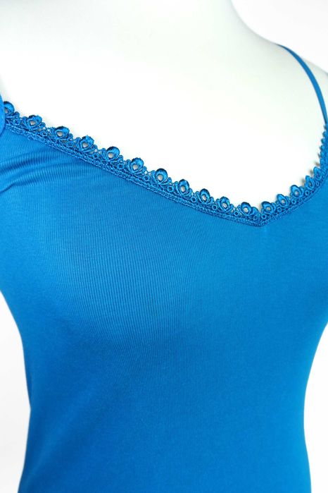 Podkoszulek top, Vero Moda, niebieski, rozmiar S, koronka