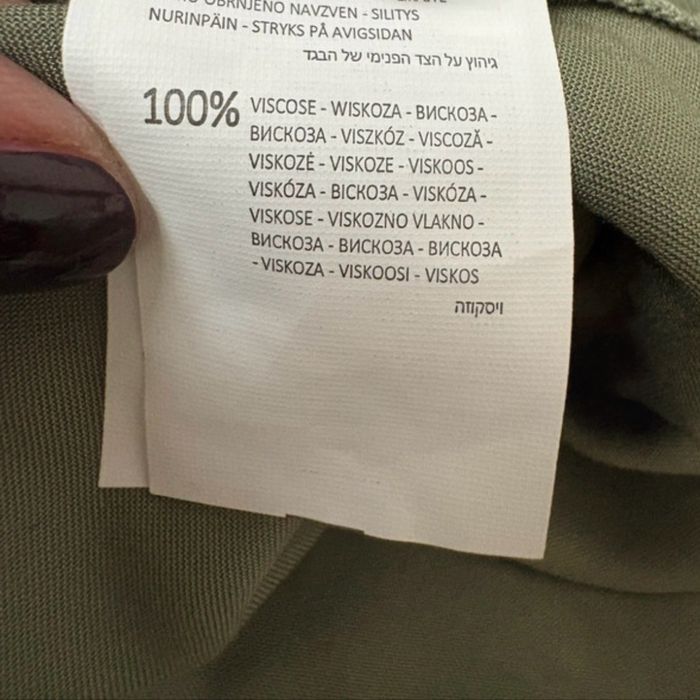 Sukienka khaki z wiskozy S/M