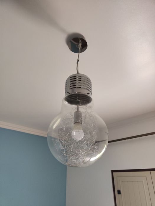 Candeiro teto forma lampada