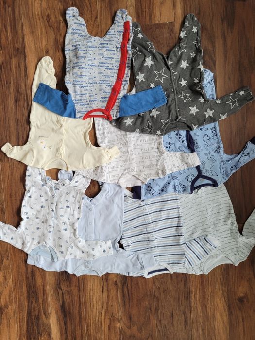 Zestaw paka ubrań dla noworodka niemowlaka newborn 0-3m