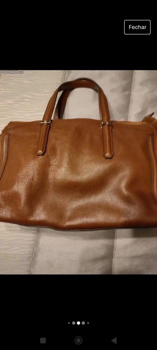 Mala em pele Massimo Dutti