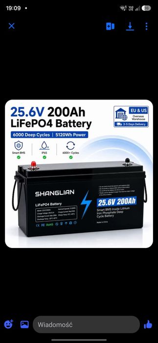 Magazyn energii ,akumlator -24v 200a 5.12kwh  /48v 100a 5.12kwh