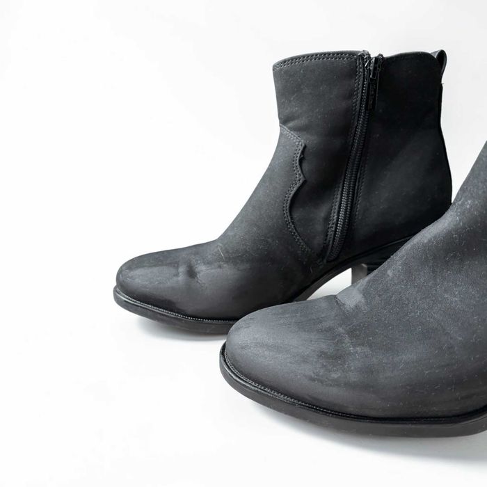 Clara Barson botki damskie czarne rozmiar 38 zamszowe na słupku 7 cm