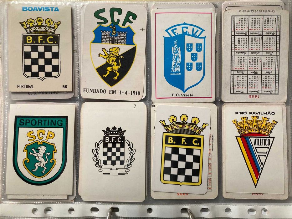Calendários Antigos de Futebol - Emblemas de Clubes Portugueses (preço unitário)