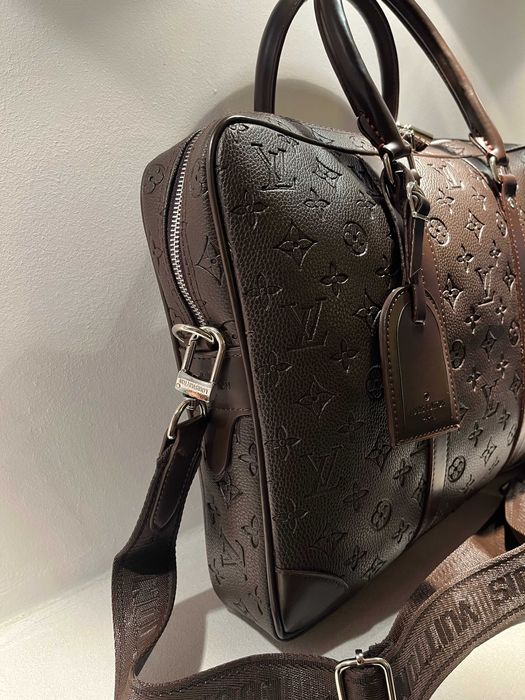 Torba na laptopa Louis Vuitton ciemny brąz