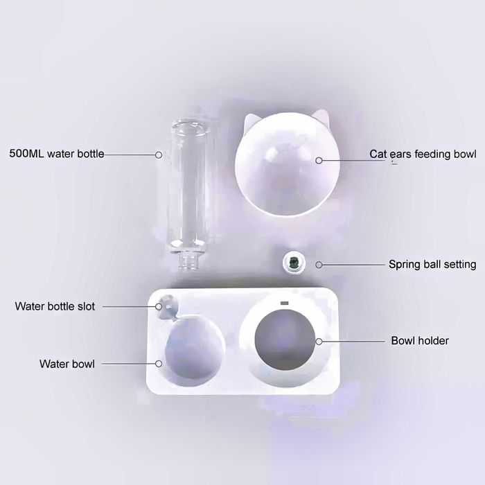 Годівниця для тварин з дозатором води