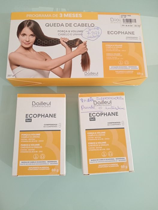 Cápsulas Ecophane queda de cabelo