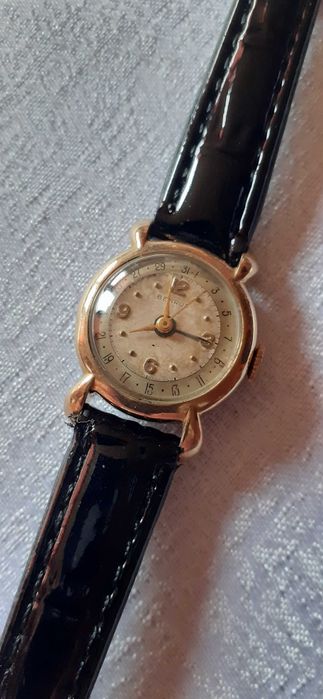 Zegarek zabytkowy BENRUS DATA 10K R.G.P. 17 Jewels antyk.