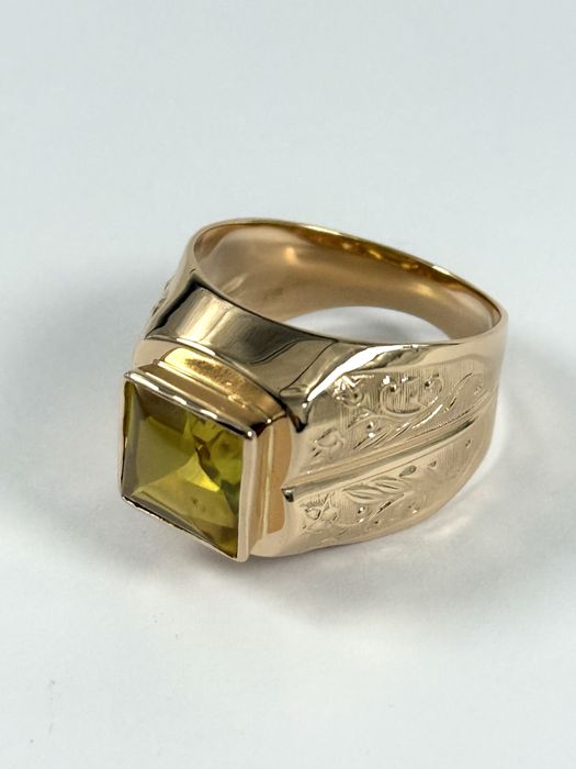 Złoty sygnet rozmiar 25