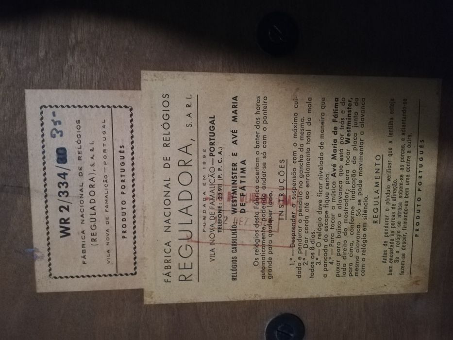 Relógio da marca Reguladora