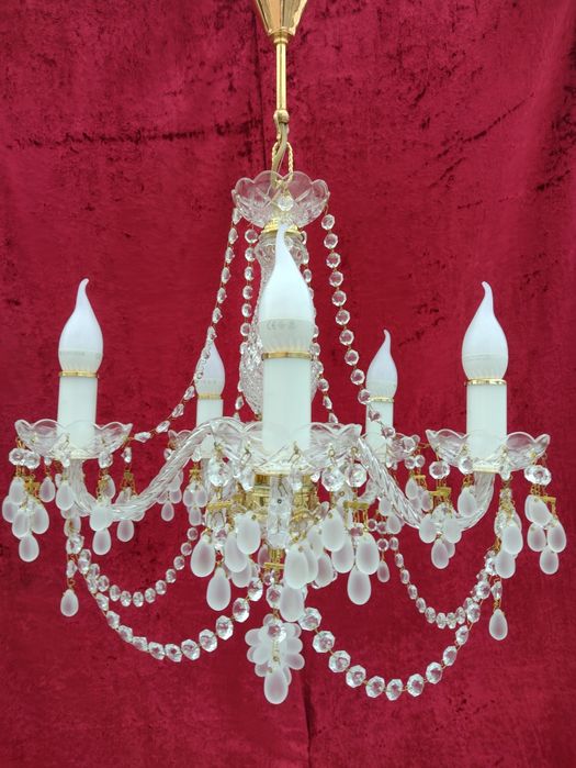 Хрустальная люстра Чехія виноград