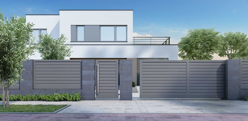 Brama przesuwna aluminiowa rombek DIAMOND