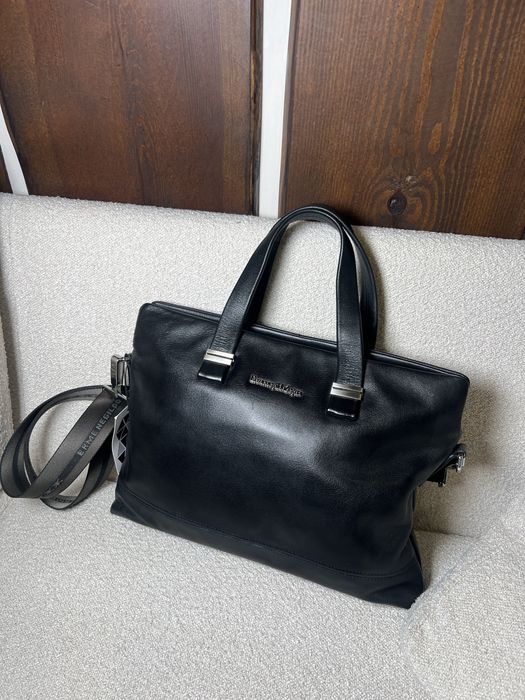 Чоловічий шкіряний портфель ermenegildo zegna!Розпродаж люксових речей