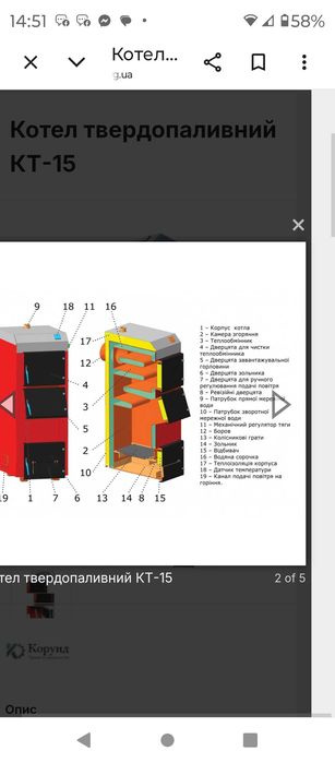Котел твердопаливний
