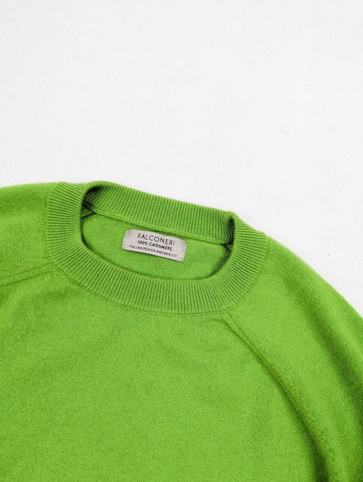 Falconeri zielony sweter 100% kaszmir M