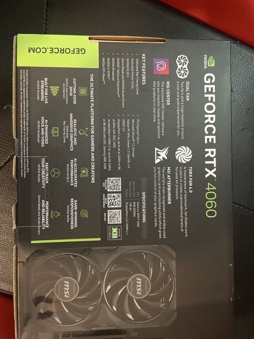 RTX 4060 8gb MSI oc