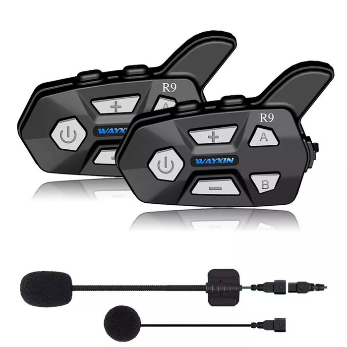 Kit intercomunicadores para capacetes Modelo R9