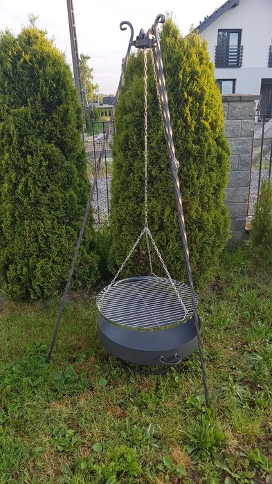 Grill trójnóg ruszt palenisko SOLIDNY POLSKI