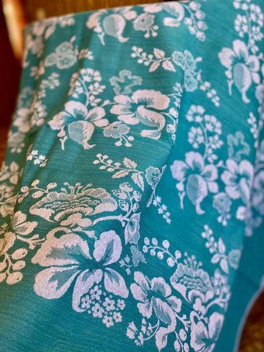 Винтаж! 100% лен покрывало гобеленовое жаккрард капа