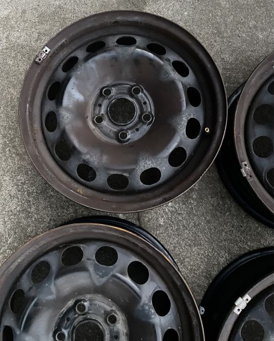 4x felgi stalowe 5x112 r16 6J et43 Stalówki Oryginał VW 16”