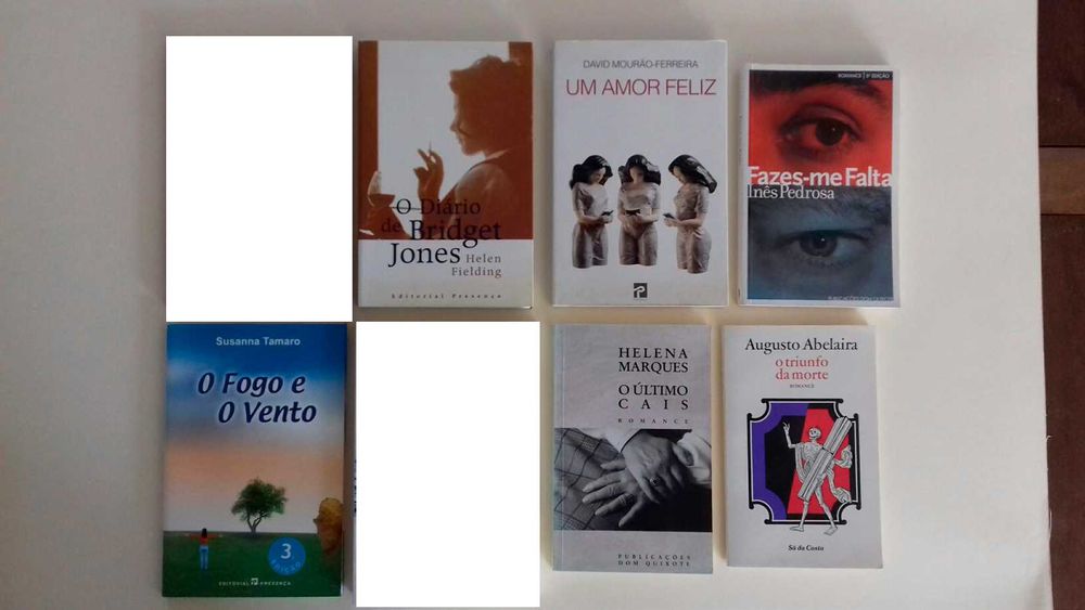Livros  7€ | Abelaira, Mourão-Ferreira, Susana Tamaro, Inês Pedrosa
