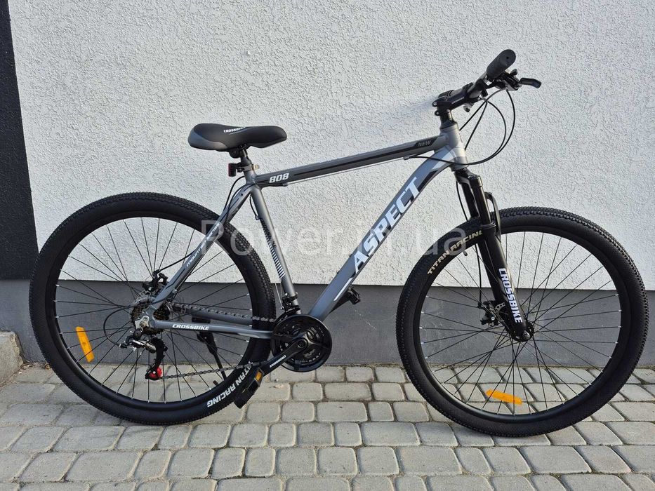 Велосипед найнер алюмінієвий Crossbike 29" Aspect Рама 21" black-gray